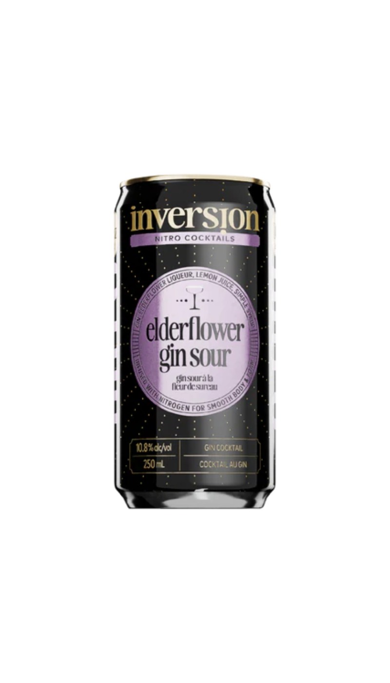 Inversion Nitro Elderflower Gin Sour