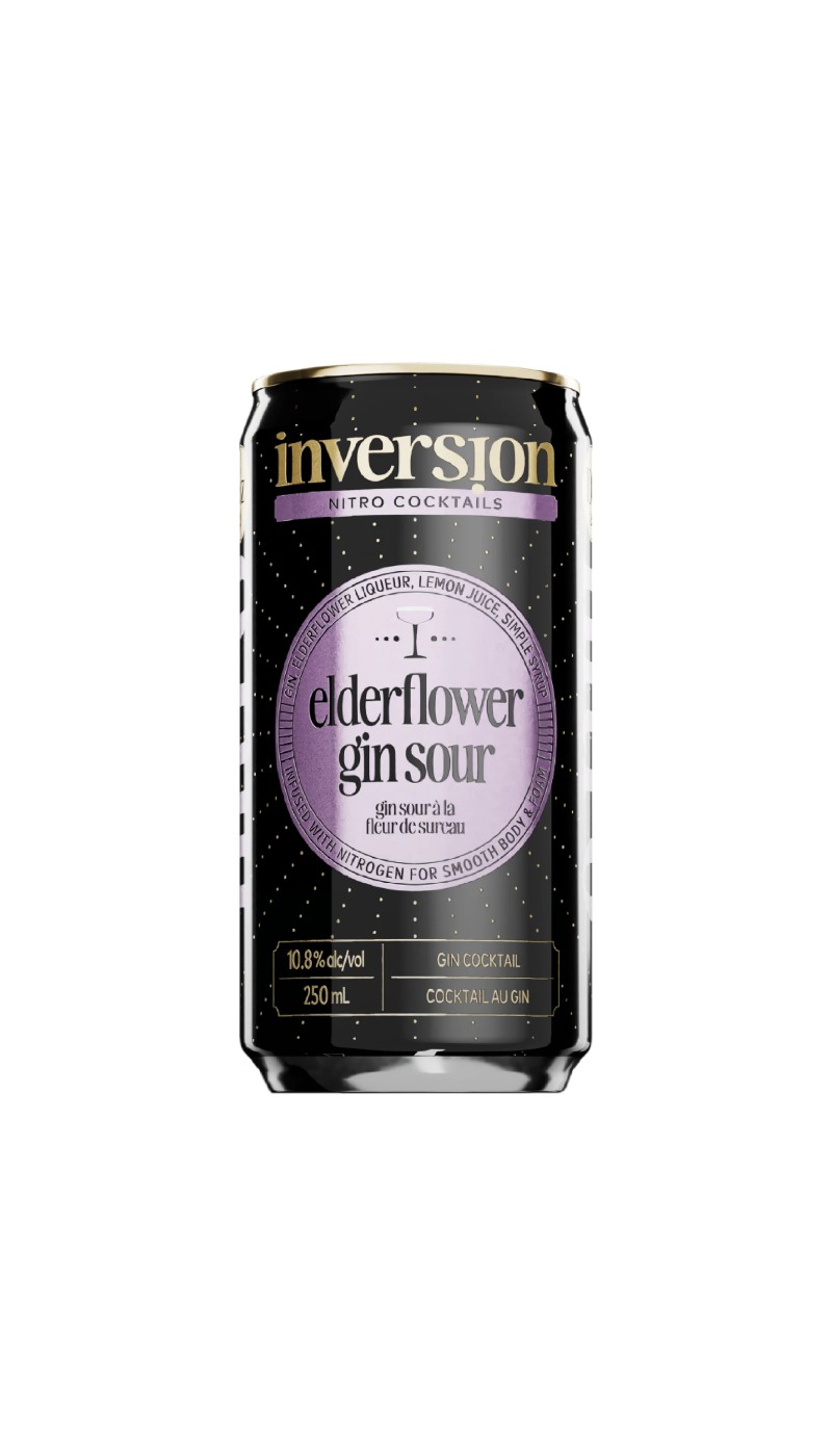 Inversion Nitro Elderflower Gin Sour