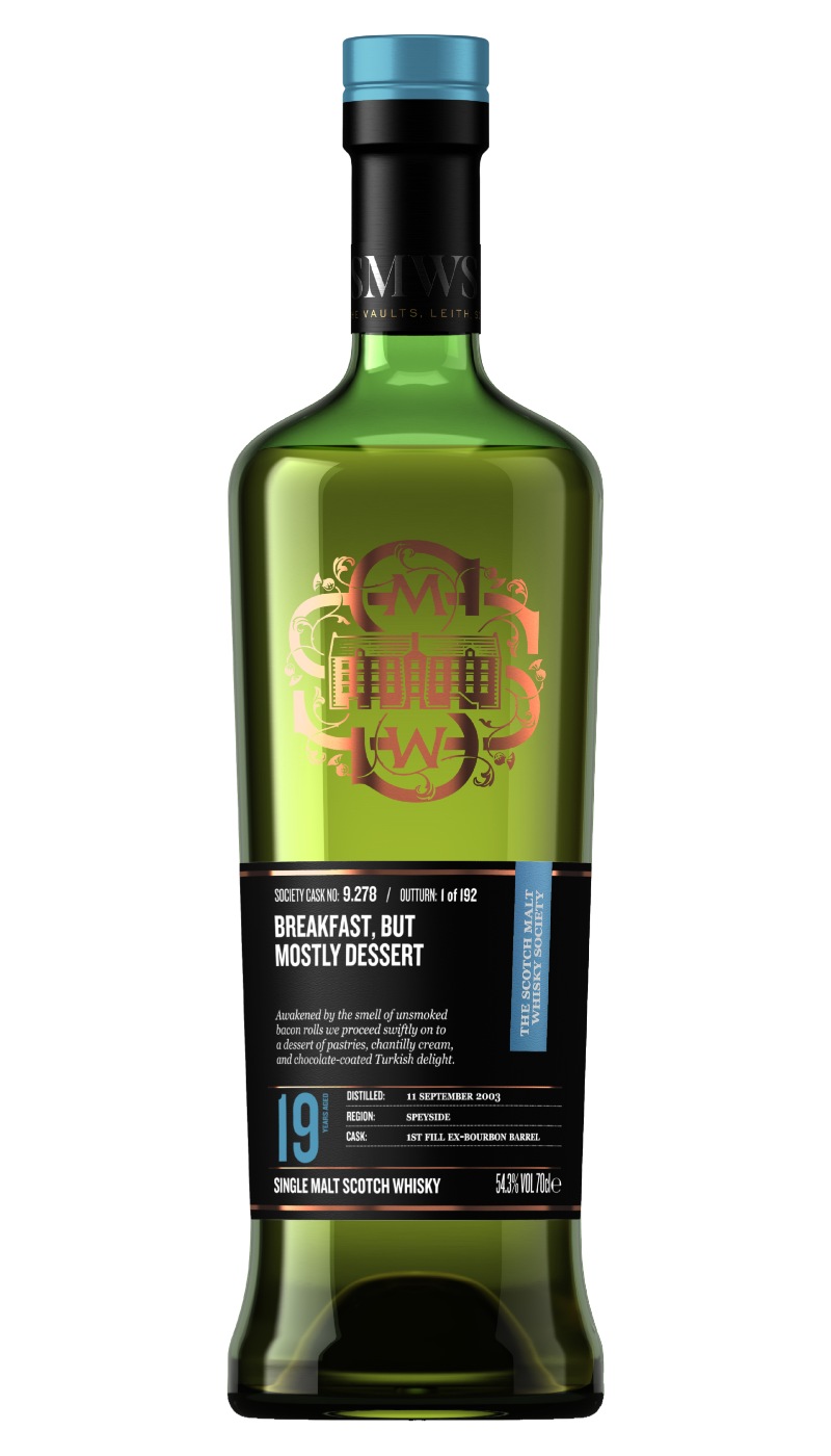 SMWS 9.278 BREAKFAST, BUT MOSTLY DESSERT