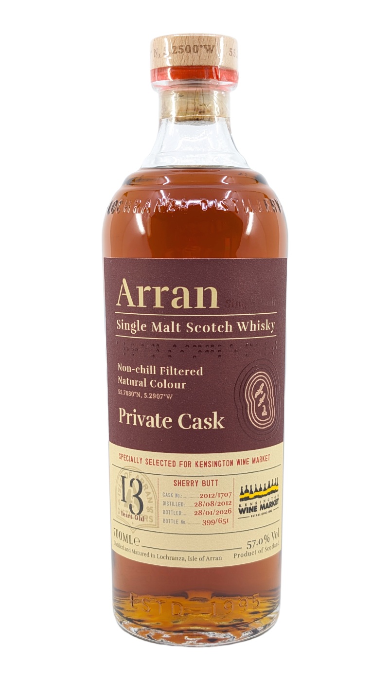Arran 13 Year KWM Sherry Cask #1707