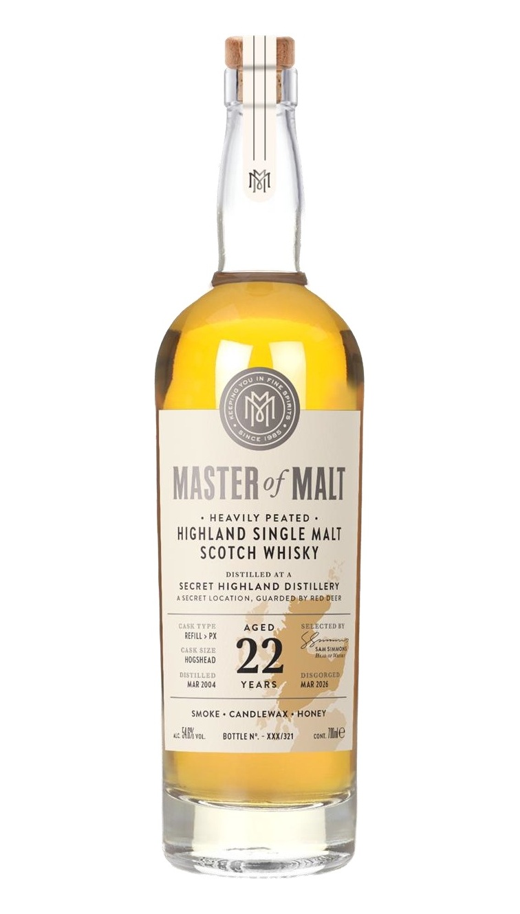 MoM Heavily Peated Secret Highland 22Yr