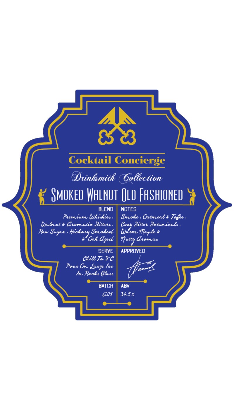 Cocktail Concierge Walnut Old Fashioned
