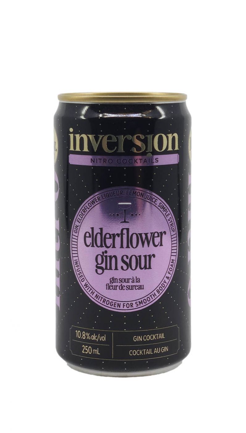 Inversion Nitro Elderflower Gin Sour