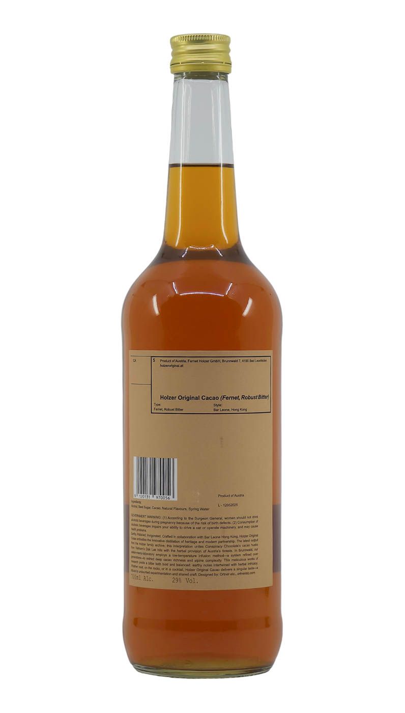 Holzer Cacao Fernet Robust Bitter