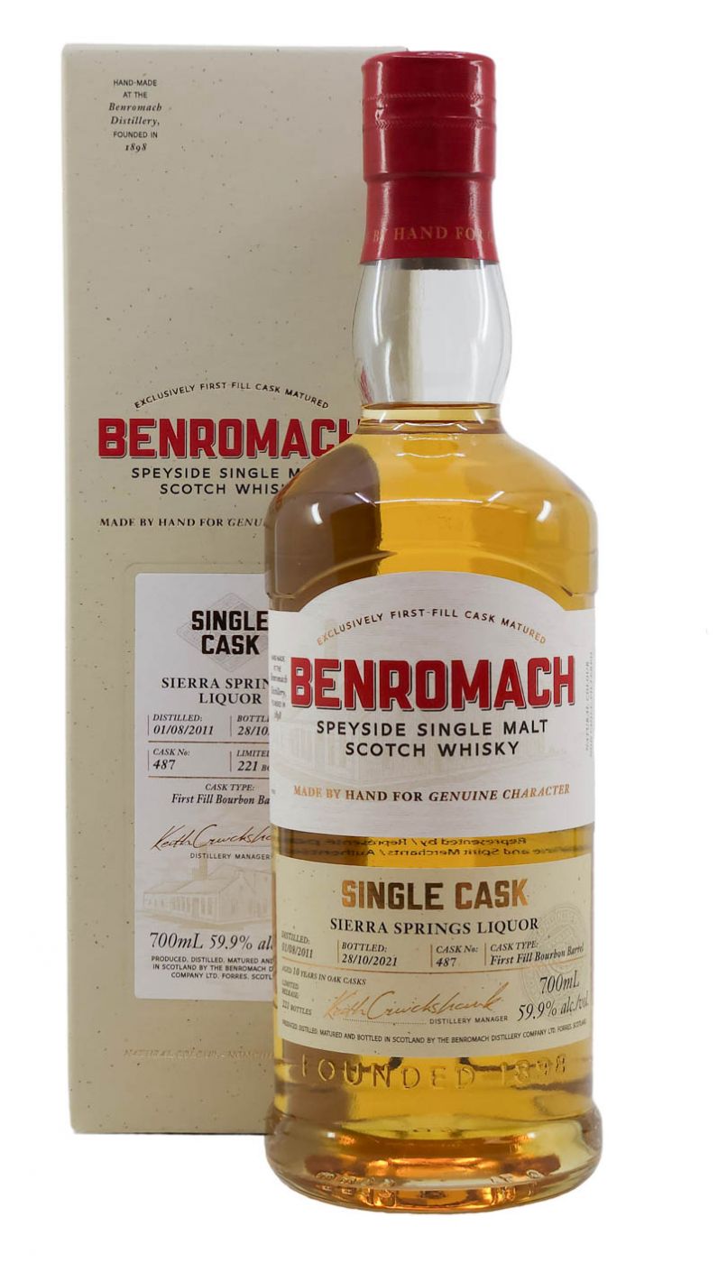 Benromach 2011 Bourbon Barrel Cask 487